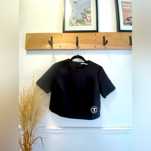 Alexander Wang.T black cropped t shirt - Picture 1 of 6